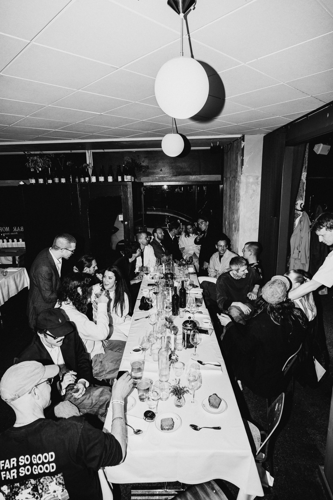 Interior & Architecture Dinner — guests gathered around a long table